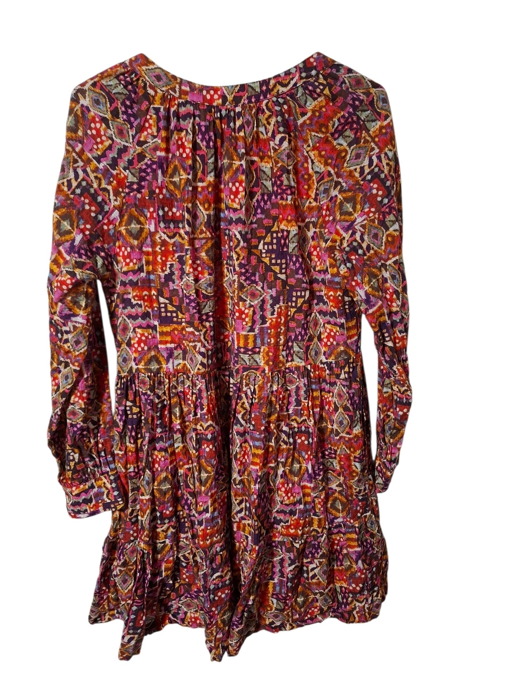 Xirena Lilith Abstract-print Long-Sleeve Mini Dress - Picture 3 of 4